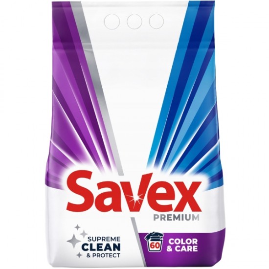 Savex Color & Care, detergent rufe pudra, 60 spalari, 6 kg
