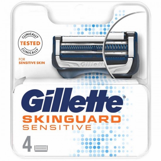 Gillette Skinguard Sensitive, rezerve aparat ras, 4 buc/set