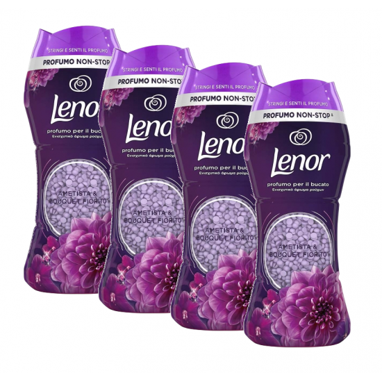 Lenor Amethyst, balsam perle parfumate, 4 buc x 210 gr
