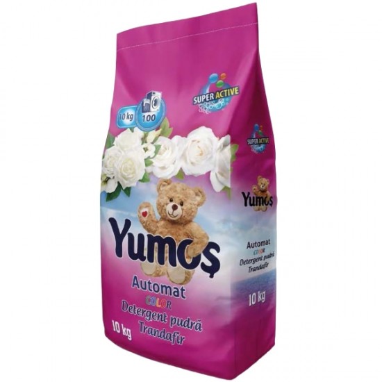 Yumos Color, detergent pudra automat, 10 kg, 100 spalari