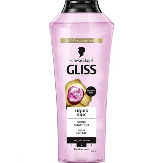 Gliss Liquid Silk, sampon par stralucitor, 400 ml