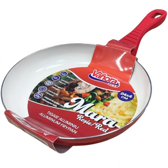 Vanora Home, tigaie aluminiu, dimensiuni 24 x 4 cm, Rosie