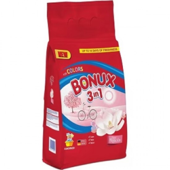 Bonux 3in1 Magnolia, detergent pudra automat, 1.8 kg, 32 spalari
