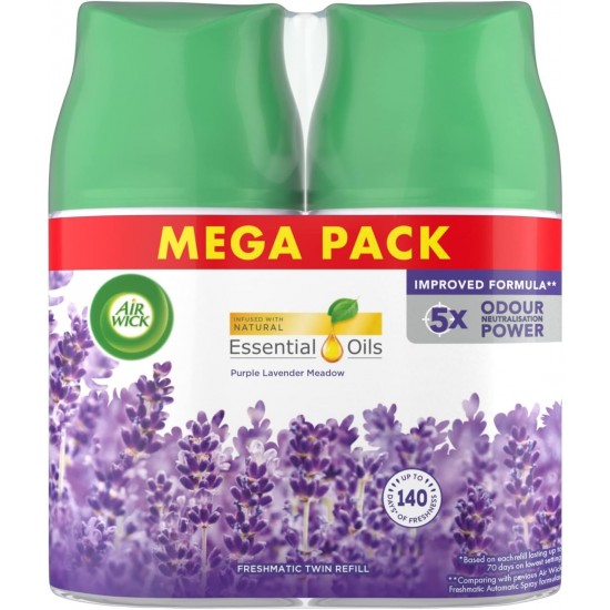Pack 2 x Odorizant camera Airwick Purple Lavender, 250 ml