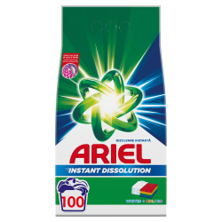 Ariel Whites & Colors, detergent rufe pudra, 7.5 kg, 100 spalari