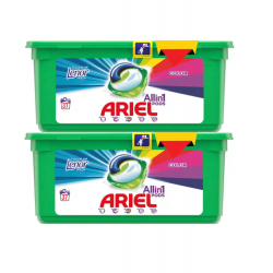 Pack 2 x Ariel All in One Touch of Lenor, detergent rufe automat, 37 capsule, 74 spalari