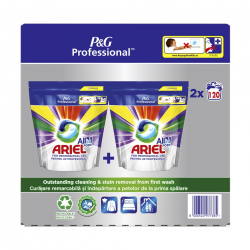 Ariel Professional All in One Pods Color, 2 x 60 capsule, 120 spalari