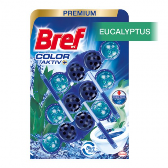 Bref Color Aktiv Eukaliptus, odorizant toaleta, 3x50 gr