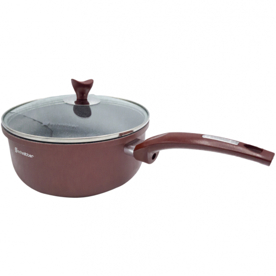 Schmitter, cratita aluminiu turnat cu coada si capac, 18 cm, 2 L