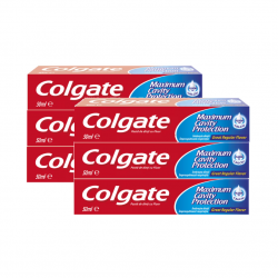 Colgate Maximum Cavity Protection, pasta de dinti cu fluor, 6 buc/set, 50 ml