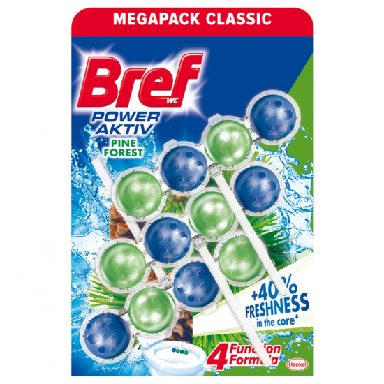 Bref Power Aktiv Pine, odorizant toaleta, 3x50 gr