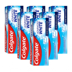 Colgate Advanced White, pasta de dinti cu fluor, 6 x 100 ml