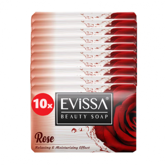 Sapun solid Evissa, extract de trandafiri, 10x100 gr
