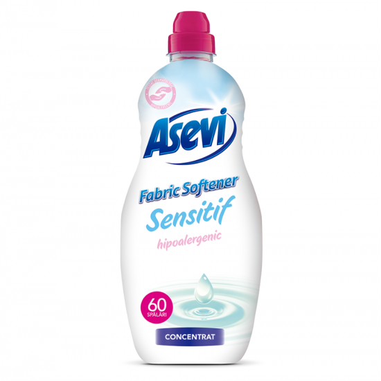 Asevi Sensitive, balsam rufe concentrat, 60 spalari, 1.5 L