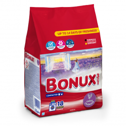 Bonux 3in1 Caring Lavander, detergent rufe pudra, 1.17 kg, 18 spalari