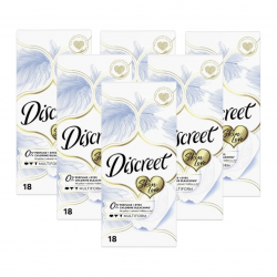 Discreet Skin Love, absorbante zilnice,  0% parfum, 6x18, 108 buc