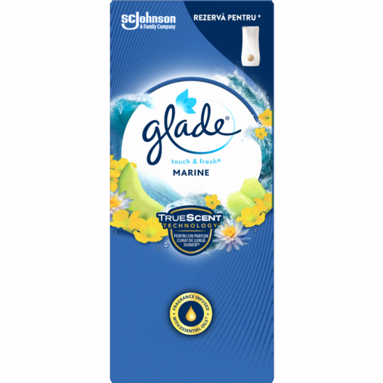 Glade Marine, rezerva odorizant camera aparat electric Touch&Fresh, 10 ml