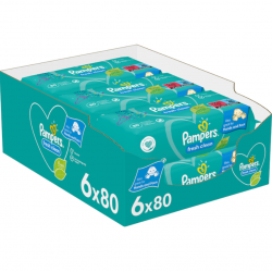 Pampers Fresh Clean, servetele umede bebelusi, 6x80, 480 buc