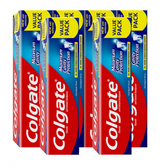Colgate Maximum Cavity Protection, pasta de dinti cu fluor, 6x75 ml