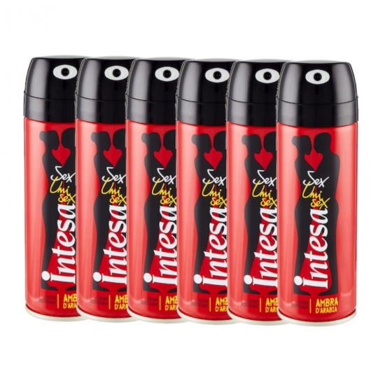 Intesa Ambra, deodorant spray unisex , 6x125 ml