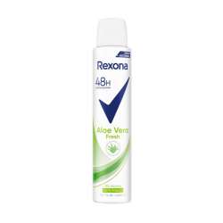 Rexona Aloe Vera Fresh, antiperspirant spray femei, 0% alcool, 200 ml