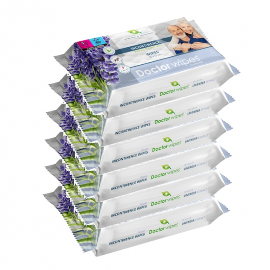 Doctor Wipes, servetele umede incontinenta, 6x50, 300 buc