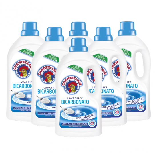 Chante Clair Bicarbonat, detergent rufe lichid, 6x1.26 L, 168 spalari