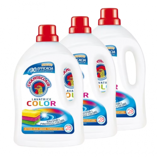 Chante Clair Color, detergent rufe lichid, 3x1.26 L, 84 spalari