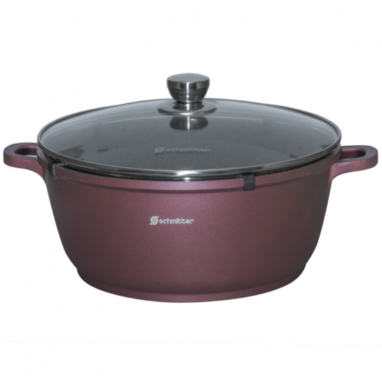 Schmitter, oala ceramica aluminiu turnat cu capac, 20X9 cm, 2.5 L