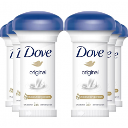Dove Original, antiperspirant femei, 0% alcool, 6x50 ml