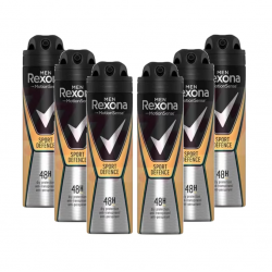 Rexona Men Sport Defence, deodorant spray barbati, 48h protectie, 6x150 ml