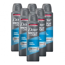 Dove Men+ Care Cool Fresh, deodorant spray barbati, 48h protectie, 6x250 ml