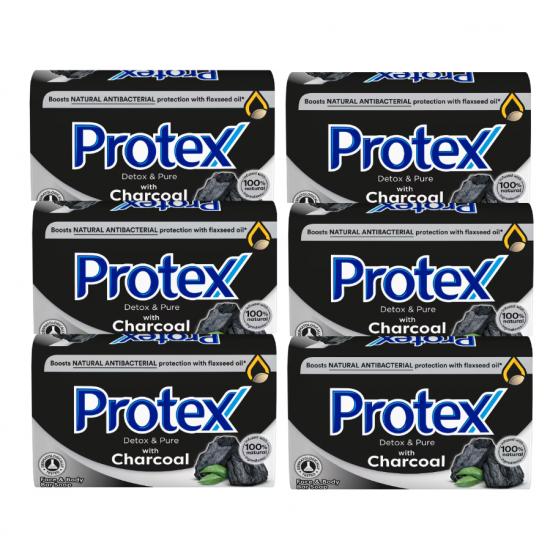 Protex Detox&Pure cu extract de carbune, 6x90 gr