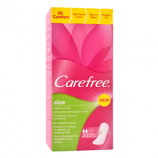 Carefree 3D Comfort, absorbante zilnice, 20 buc/pachet