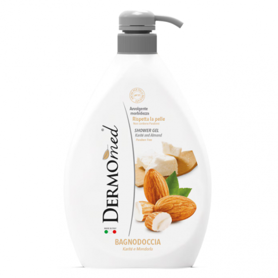 Dermomed Unt de Shea & Migdale, gel de dus hidratant, 1000 ml