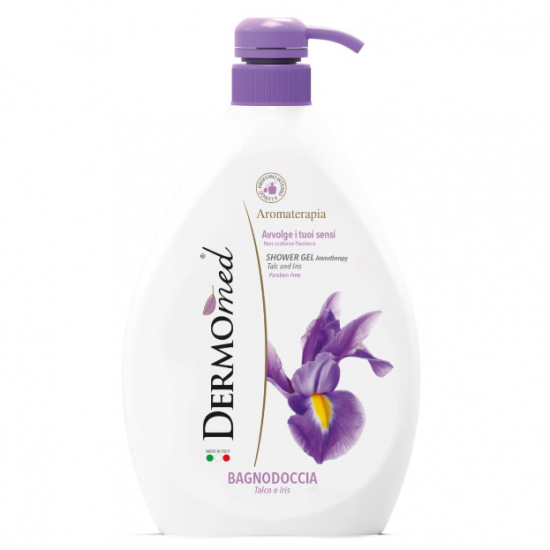 Dermomed Aromaterapia flori de iris, gel de dus hidratant, 1000 ml