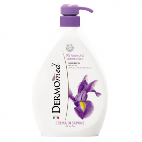 Dermomed flori de iris, sapun lichid crema, 1000 ml