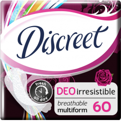 Discreet Deo Irresistible, absorbante zilnice, 60 buc/pachet