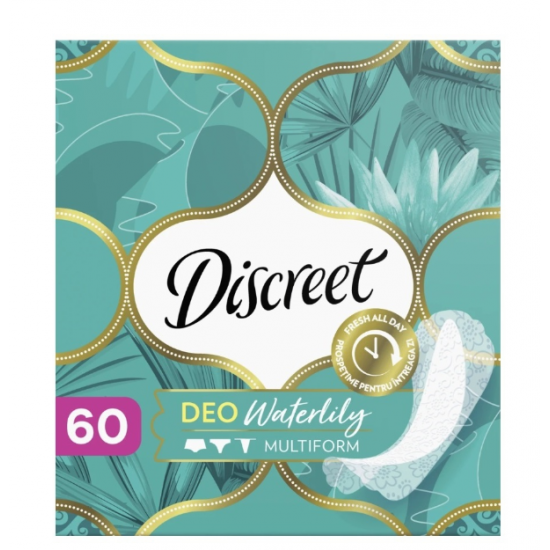 Discreet Waterlily, absorbante zilnice, 60 buc/pachet	