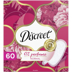 Discreet 0% parfum, absorbante zilnice, 60 buc/pachet