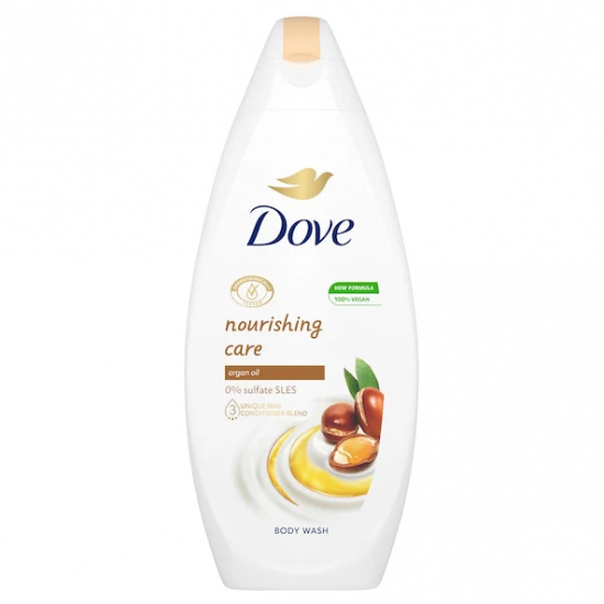 Dove Nourishing Care cu ulei de argan, gel de dus hidratant, 250 ml