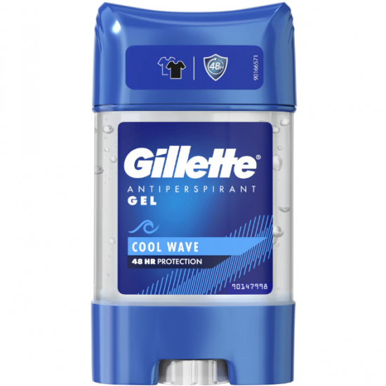 Gillette Cool Wave, antiperspirant gel barbati, 70 ml