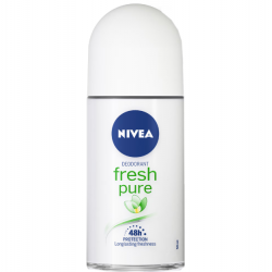 Nivea Pure&Natural, deodorant roll on femei, 40 ml