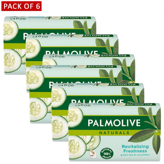Palmolive Naturals Revitalizing Freshness, sapun solid cu extract de castravete, 6x90 gr