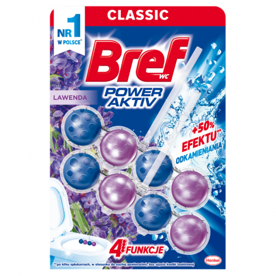 Bref Power Aktiv, odorizant WC lavanda, 2x50 gr