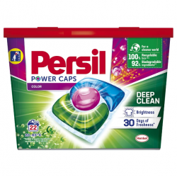 Persil Power Caps Color, detergent rufe automat, 22 spalari