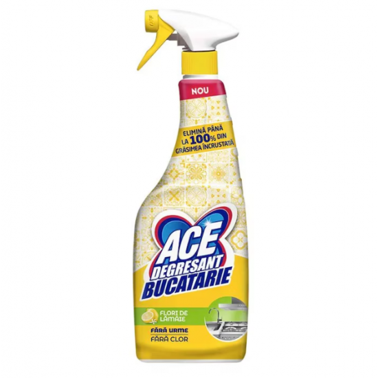 Ace Lemon, degresant spray bucatarie fara clor, 650 ml