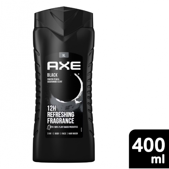 Axe Black, gel de dus barbati, 400 ml