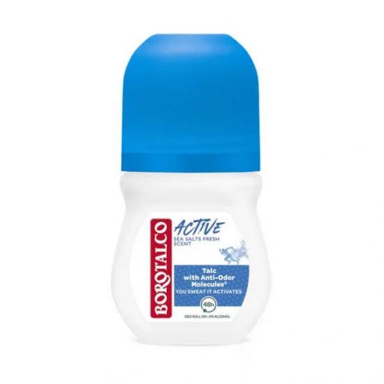 Borotalco Active Sea Salts, deodorant roll on femei, 50 ml