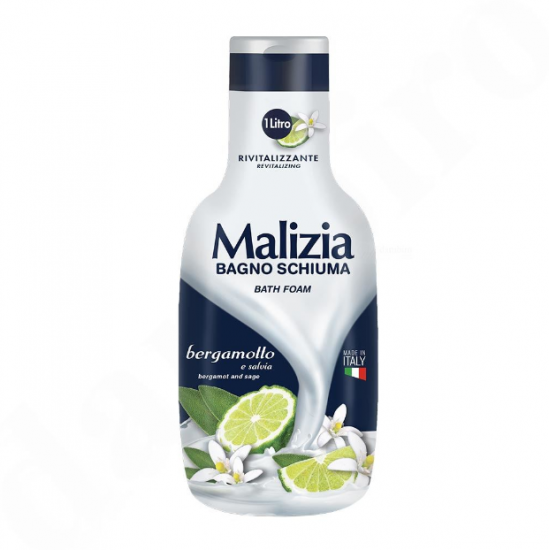 Malizia Bergamota & Salvie, gel de dus hidratant, 1000 ml